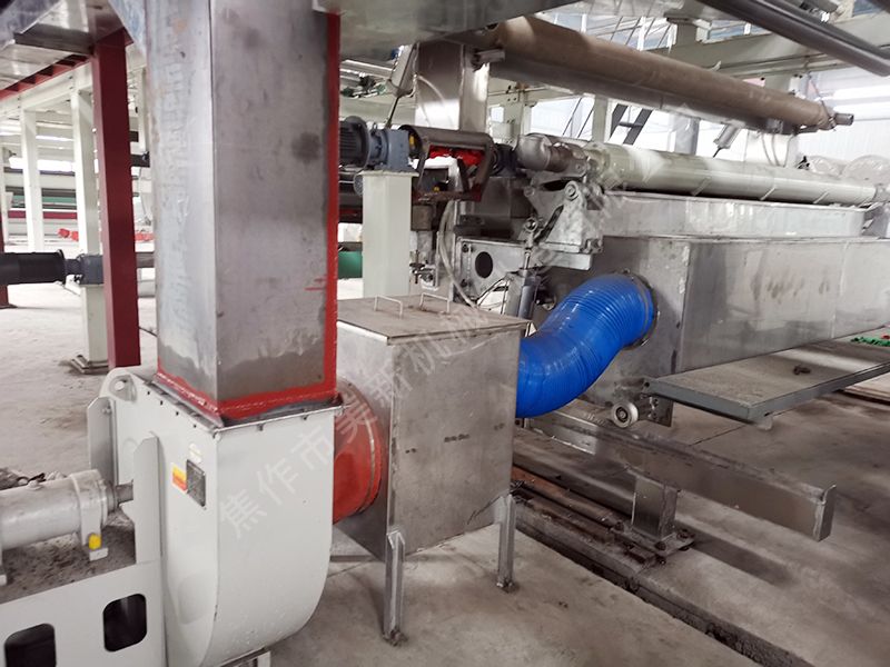 气刀涂布头气料收集部